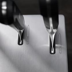 ZWILLING | PRO SharpBlock - Ceppo di coltelli autoaffilanti - 7 pezzi - Marrone