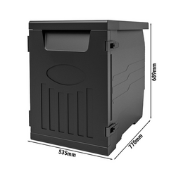 Caja de transporte térmico Fronlader | Caja aislante | Caja de espuma de poliestireno | Caja para mantener el calor - 147 litros