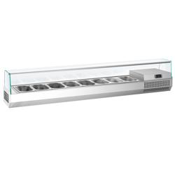 Vetrina refrigerata da banco Premium PLUS - 1976x413mm - 8x GN 1/3
