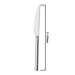 (12 pcs) Table knife Giancarlo - 18/10 stainless steel - 224mm