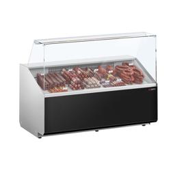 Koeltoonbank - 1568x979mm - 324 liter - front zwart - rechte ruit
