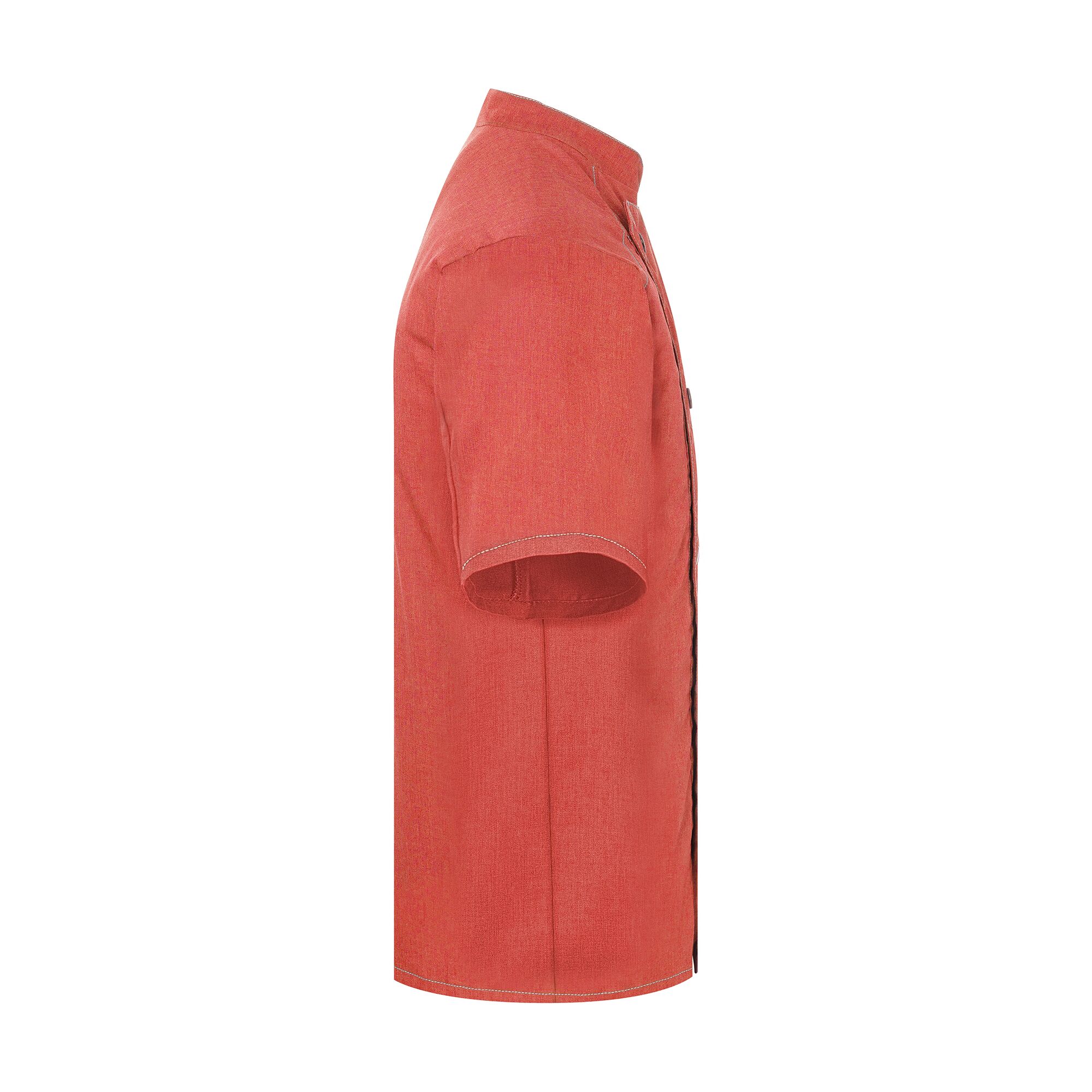 KARLOWSKY | Veste de cuisine à manches courtes style jeans - Rouge Vintage - Taille : 60