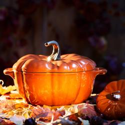 STAUB | CERAMIQUE - Cocotte - formă de dovleac - Ø 150mm - ceramică - scorțișoară