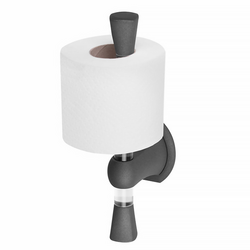AIR-WOLF | Toiletrolhouder - voor 1 huishoudrol - ABS kunststof - Antraciet