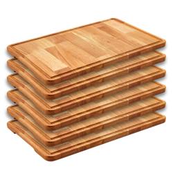 (6 pcs) Steak Board - Beech - 350x250mm
