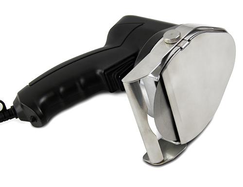Cuchillo eléctrico para kebab PROFESIONAL - Capacidad: 60kg/día - Ø100mm - Grosor: 0-8mm - incl. piedra de afilar