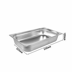 Gastronorm Container - 1/1 Stainless Steel - 100 mm