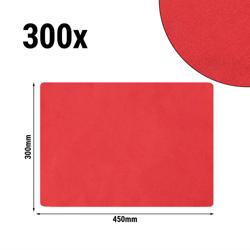 (300 stuks) Placemat kunststof - 30x45cm - Feuerrot
