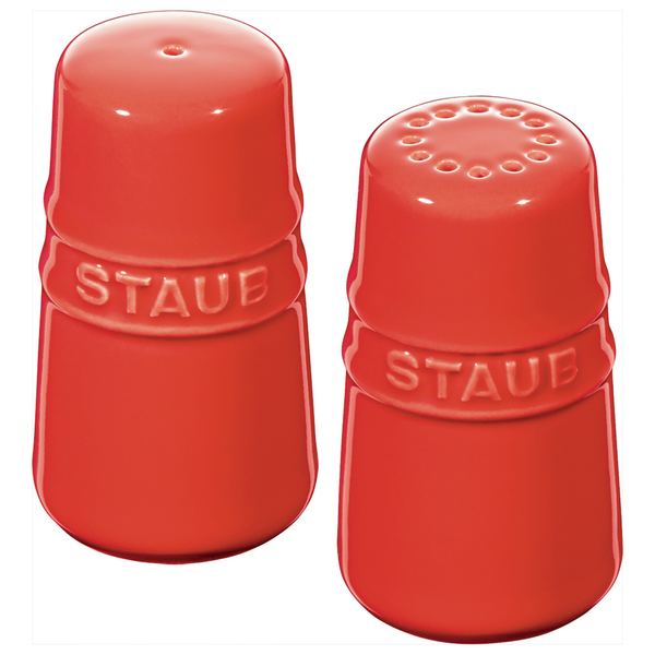 STAUB | CERAMIQUE - Recipient pentru sare și piper - 70mm - Ceramică - Cherry red