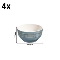 STAUB | CERAMIQUE - طقم أوعية 4 قطع - قطر 140 مم - سيراميك - تركواز عتيق 