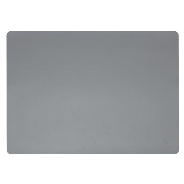 (12 pieces) Placemats James - in elegant leather look - 33 x 46 cm - graphite