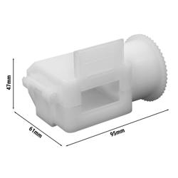 Acessório de enchimento para salsichas para espetos Adana - para espetos 19x3mm - 73x120x64mm - Branco - compatível com EWFMH10; EWFMH12; EWFMH15