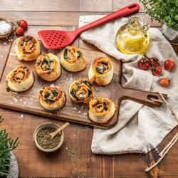 BALLARINI | ROSSO - مغرفة رغوة - 310 مم - سيليكون - أحمر