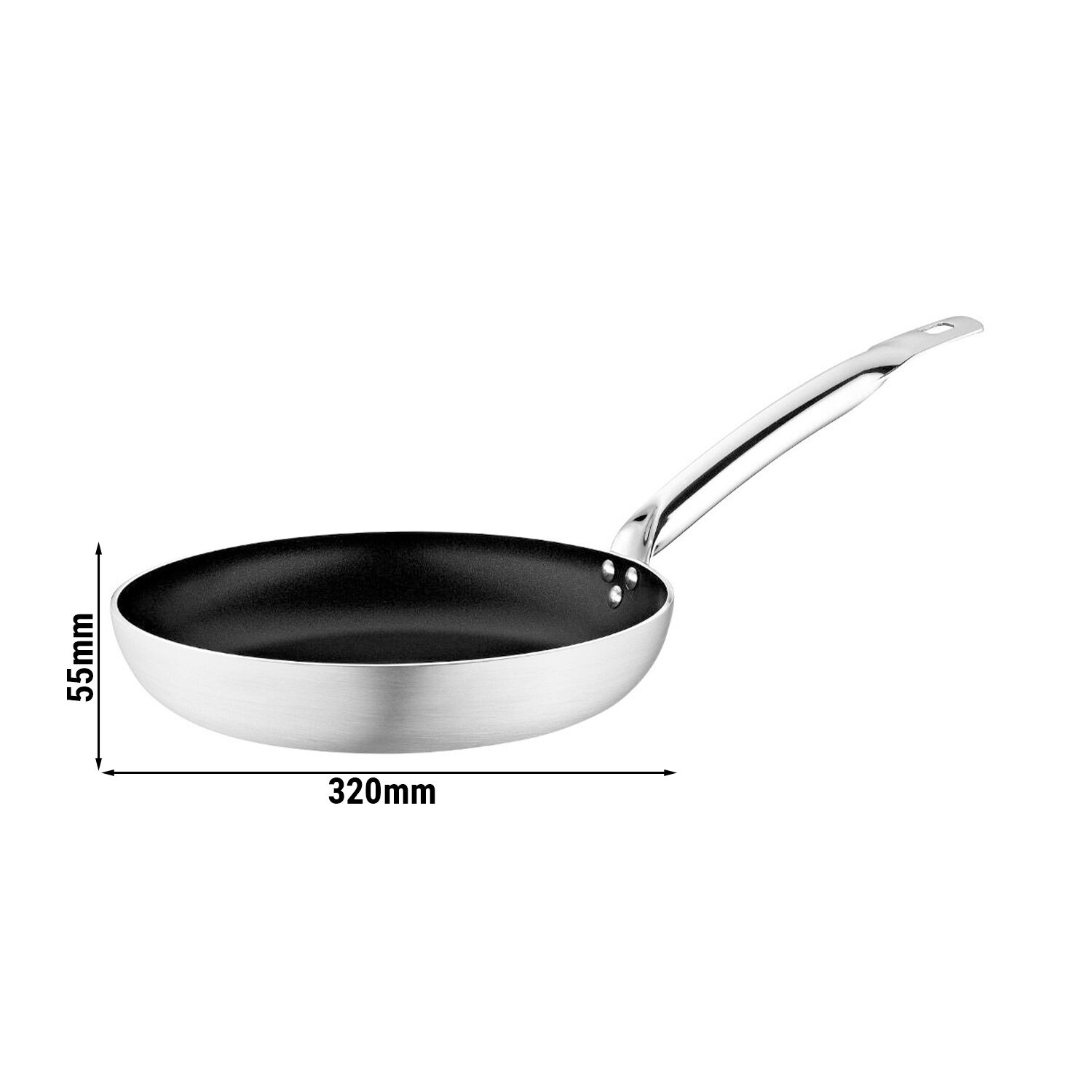 Poêle à frire - Aluminium - Ø 320 mm - Hauteur : 55 mm