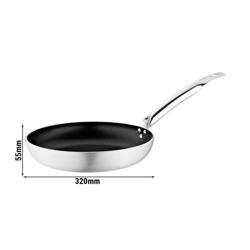 Frying Pan - Aluminium - Ø 320mm - Height: 55mm - Non-stick - suitable for all hob types including induction