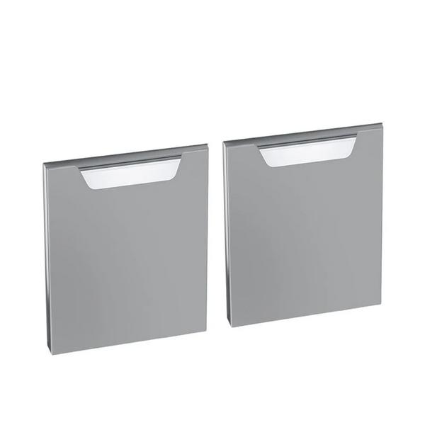 (2 pieces) LORENZO | Underframe Double Door Kit PREMIUM - 304 Stainless Steel - 600 Series - 450 mm