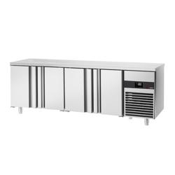 Frysbänk PREMIUM - 2230x700x870 mm - 632 l - Fläktkyla - GN 1/1 - med 4 dörrar