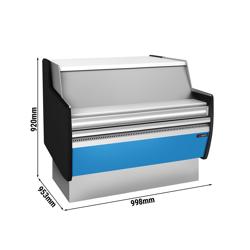 Pokladní stůl - 998 x 953 x 920 mm - Přední panel světle modrá