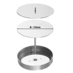 Pástétomforma hamburgerező géphez HMSM1015 - kerek - Ø 150 mm - kompatibilis: HMSM1015