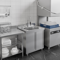 Sink unit PREMIUM - 800x600mm - with 1 basin
