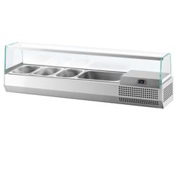 Vitrine Réfrigérée à Ingrédients PREMIUM PLUS - 1328x353mm - 5x GN 1/4