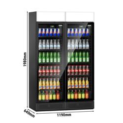 (2 st) Dryckeskyl - 690 liter - ramlös design - med reklamdisplay
