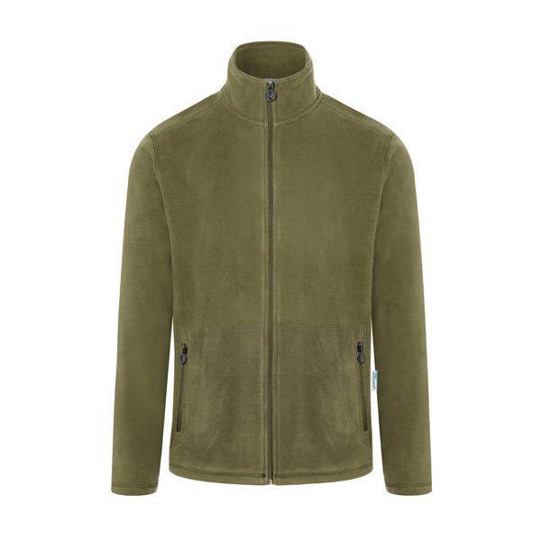 KARLOWSKY | Heren Werkkleding Fleece Jas Warm-Up - Mosgroen - maat: M