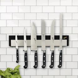 BERKEL | Wall-Mounted Magnetic Knife Strip – Black - 430 mm - AISI 304 Stainless Steel
