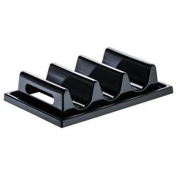 Countertop Snack Display Stand - with 3 Trays - Polystyrene - Black