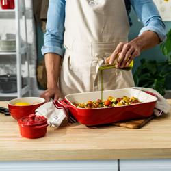 STAUB | CERAMIQUE - طقم طناجر كوكوت - 4 قطع - بقطر 100 مم - سيراميك - أحمر كرزي