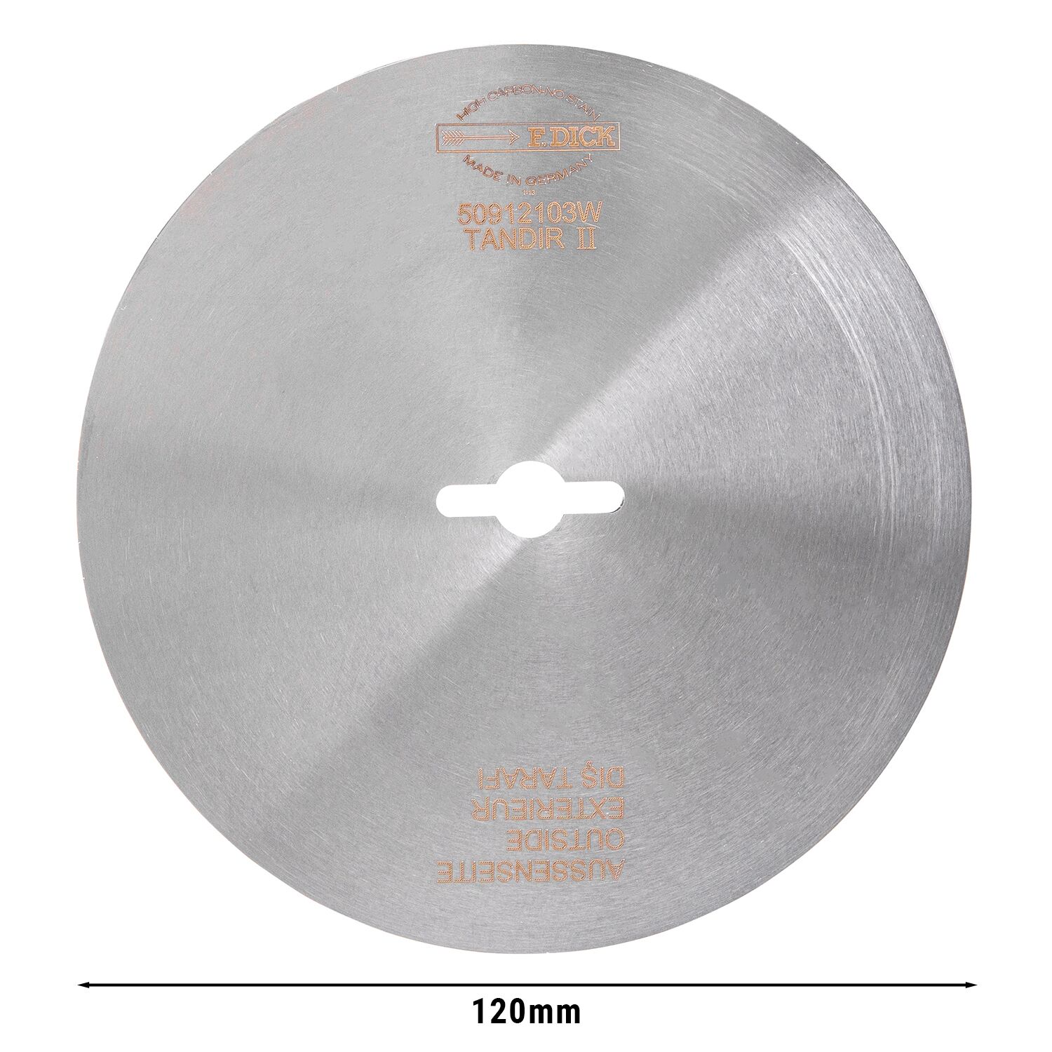 F. DICK® | Couteau de coupe - Ø120mm - lisse