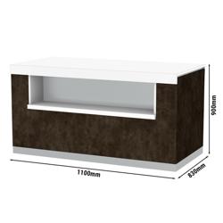 Neutraal element PRAG - 1100x830x900mm - met wielstel en verlichting