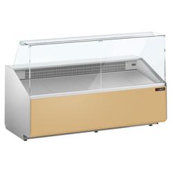 Koeltoonbank - 2506x979mm - 512 liter - front beige - rechte ruit