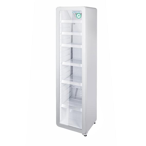 GASTRO-COOL | Vitrine réfrigérée à boissons - 418mm - 212 L - étroit - 1 porte vitrée - éclairage LED - Blanc - 0 à +10 °C