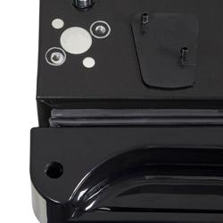 GASTRO-COOL | Banco Frigo Bar - 540mm - 130 litri - con 1 porta a battente in vetro - Nero