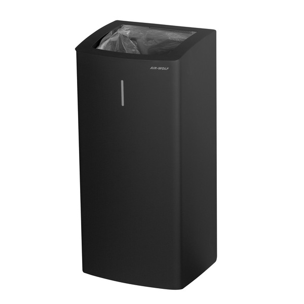 AIR-WOLF | Afvalbak - 50 liter - Roestvrij staal Mat zwart