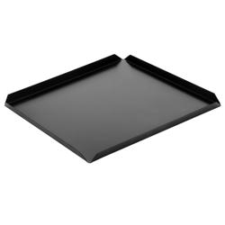 (5 db) Cukrászati/ és prezentációs tányér - Alumínium - 170 x 170 x 10 mm Fekete