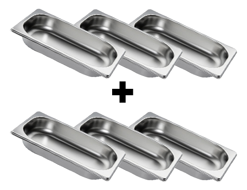 Paslanmaz Çelik GN Küvet 1/4 - Yükseklik: 40 mm