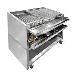 Gasbarbecue - 25kW - 9 branders - 4 grillroosters - Roestvrij staal