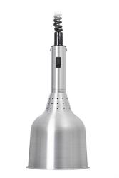 Lampa grzewcza do potraw wisząca - 250W - Ø 180mm - stożkowa - regulowana wysokość - aluminium