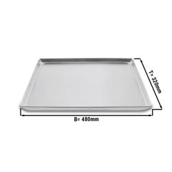 Tálaló tálca/ kifolyó edény alumíniumból 480 x 320 mm