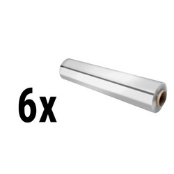 (6 stuks) Aluminiumfolie op rol - elk 80 m