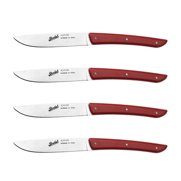 (4 stuks) BERKEL | Steakmes - Rood - Mes: 110mm
