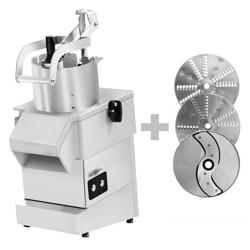 Affettaverdure elettrico - 800 Watt - incl. 3 dischi per affettare 