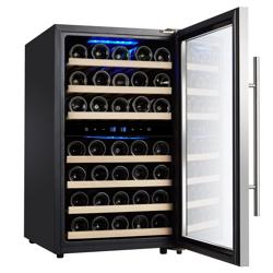 Cave à Vin - 2 Zones Climatiques - 120 Litres - max. 45 Bouteilles