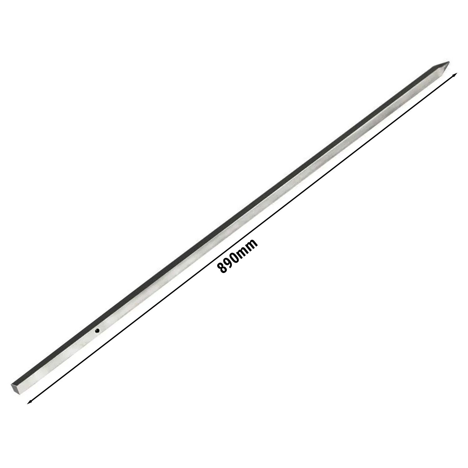 Brochette à kebab pour gril à gyros / kebab - 890x12x12mm - Inox - compatible avec DUKE4, DUK4-SB, DUK4+4-SB & DUKE4+4-SB