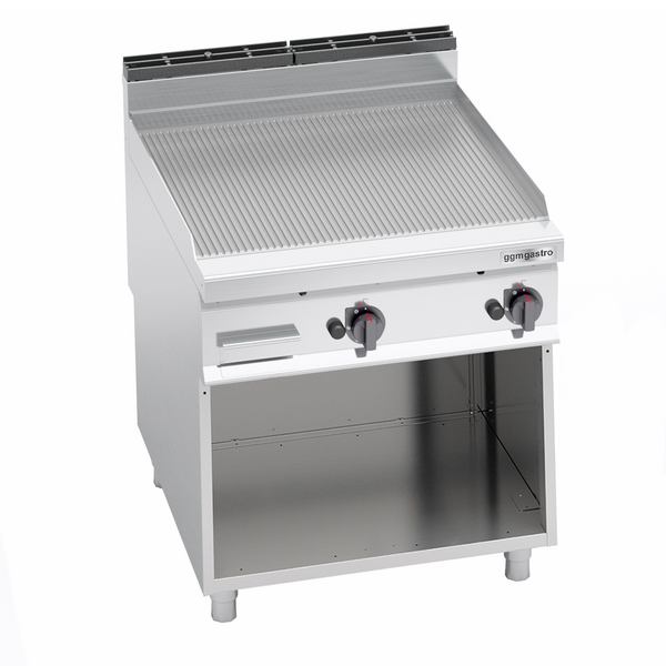 Plancha de gas - estriada (20 kW)