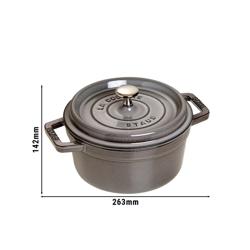 STAUB | LA COCOTTE - Kookpot - Ø 200mm - Gietijzer - Grafietgrijs