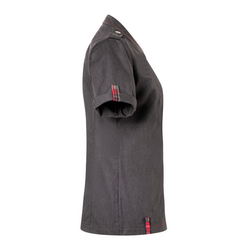 KARLOWSKY | Dames Koksjas Met Korte Mouwen - Denim Style ROCK CHEF®-Stage2 - maat: 36