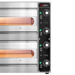 Electric Deck Pizza Oven - Twin Deck - Stone Deck - 1+1 x Ø 33.5cm (13.2") - 230V Single Phase | Hardwired - Mechanical Controls - up to 310°C